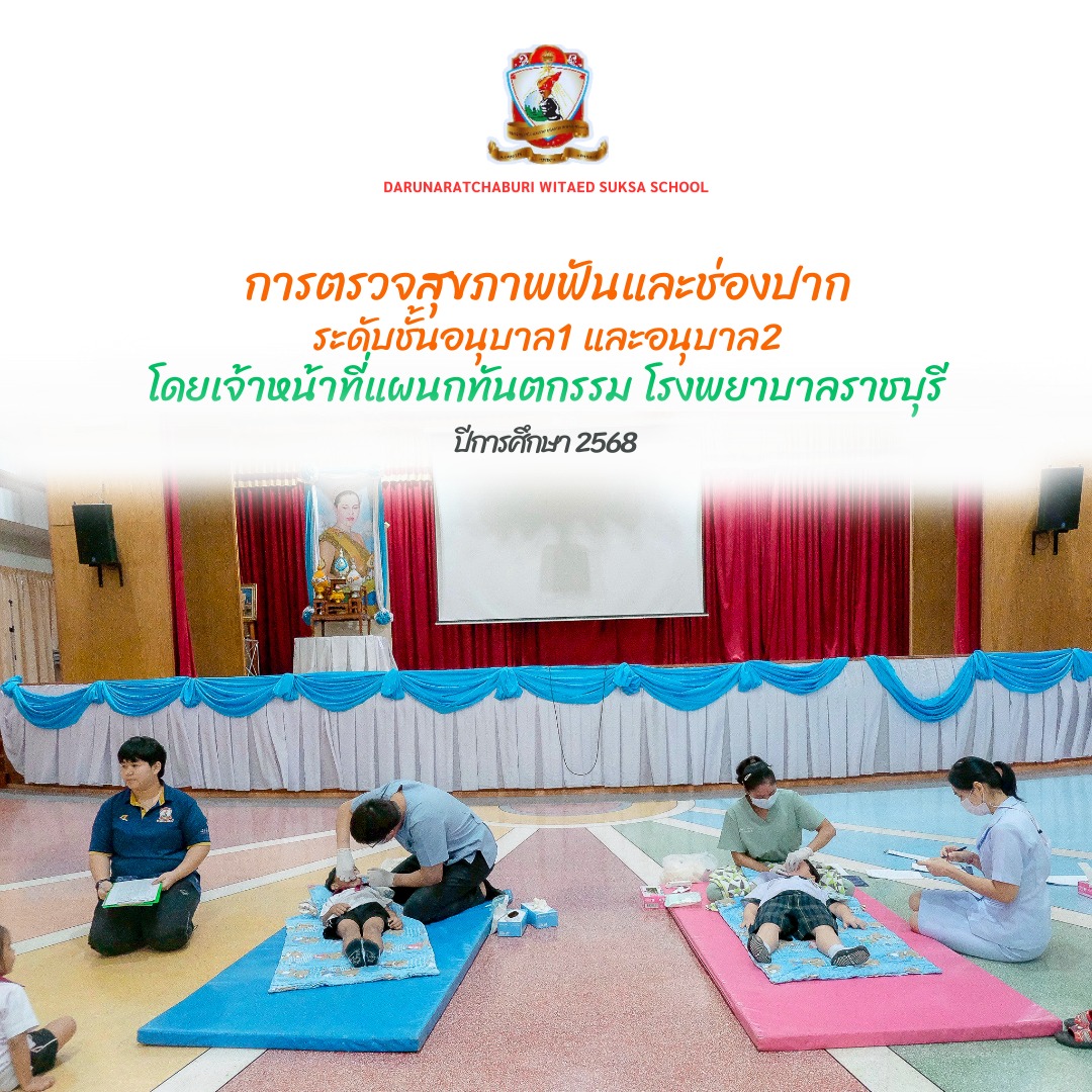 ตรวจ​สุขภาพ​ฟันระดับ​อนุบาล​ 1 และอนุบาล 2