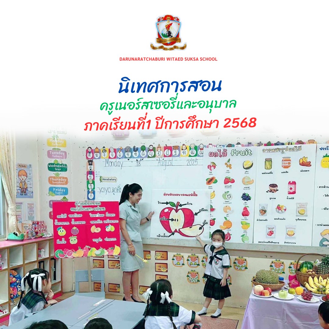 กิจกรรมนิเทศการสอนครูระดับเนอร์สเซอรี่และอนุบาล​ ภาคเรียนที่ 1 ปีการศึกษา 2568
