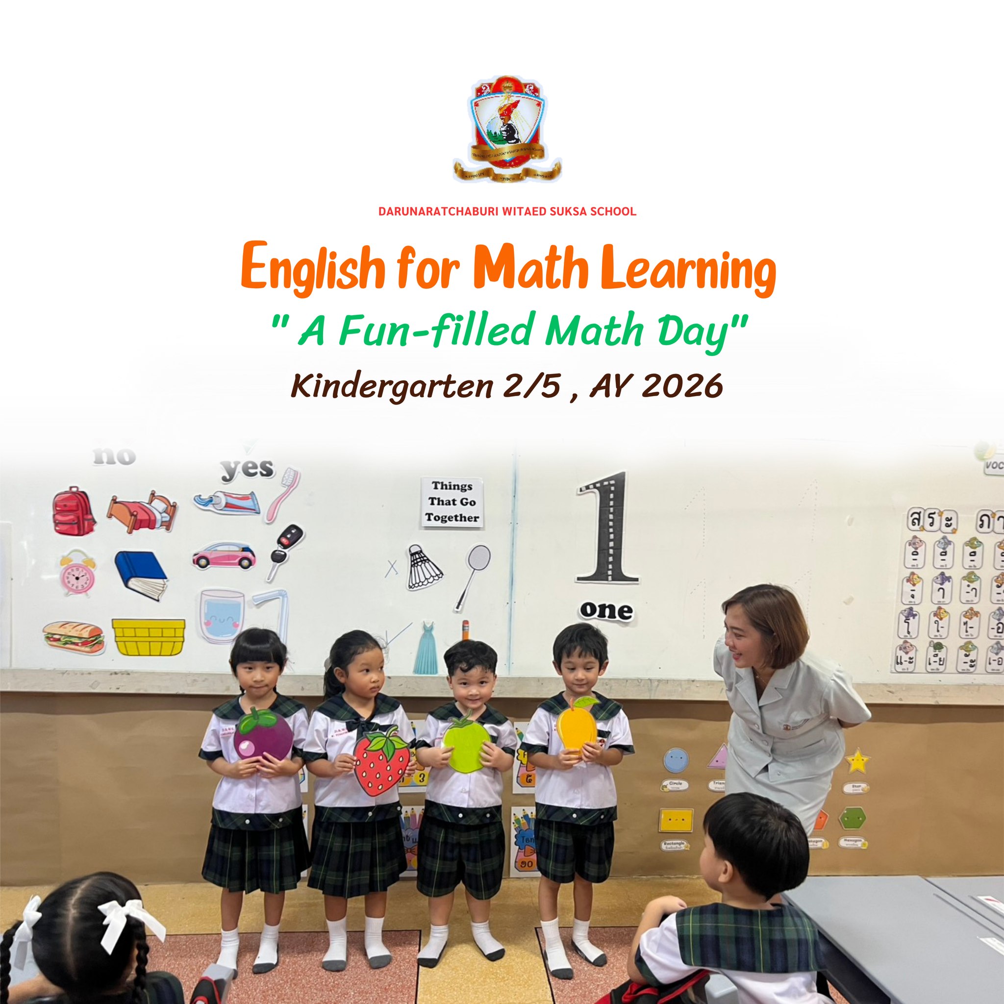 English for Math Learning "a fun-filled Math day"