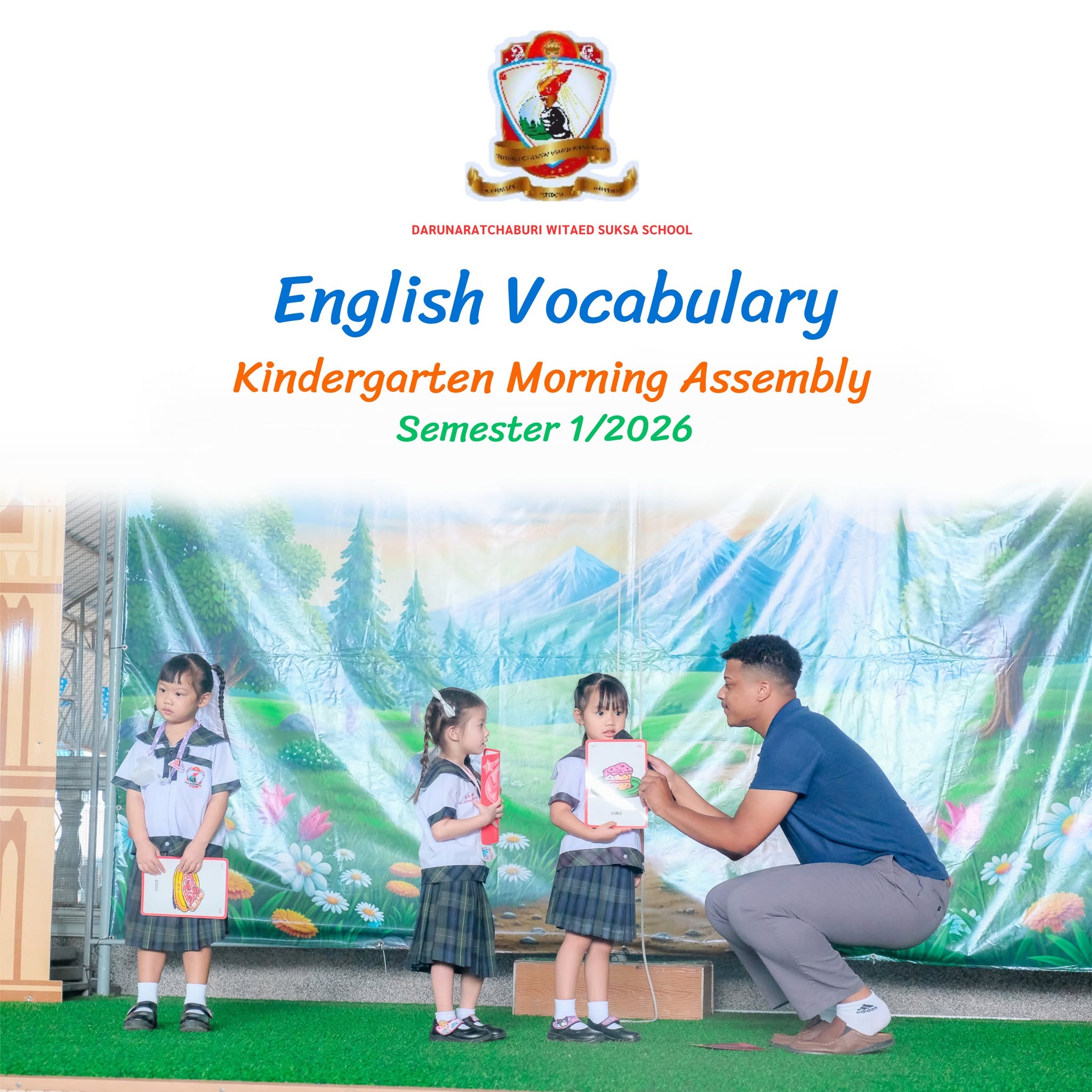 English vocabulary Kindergarten Morning Assembly!