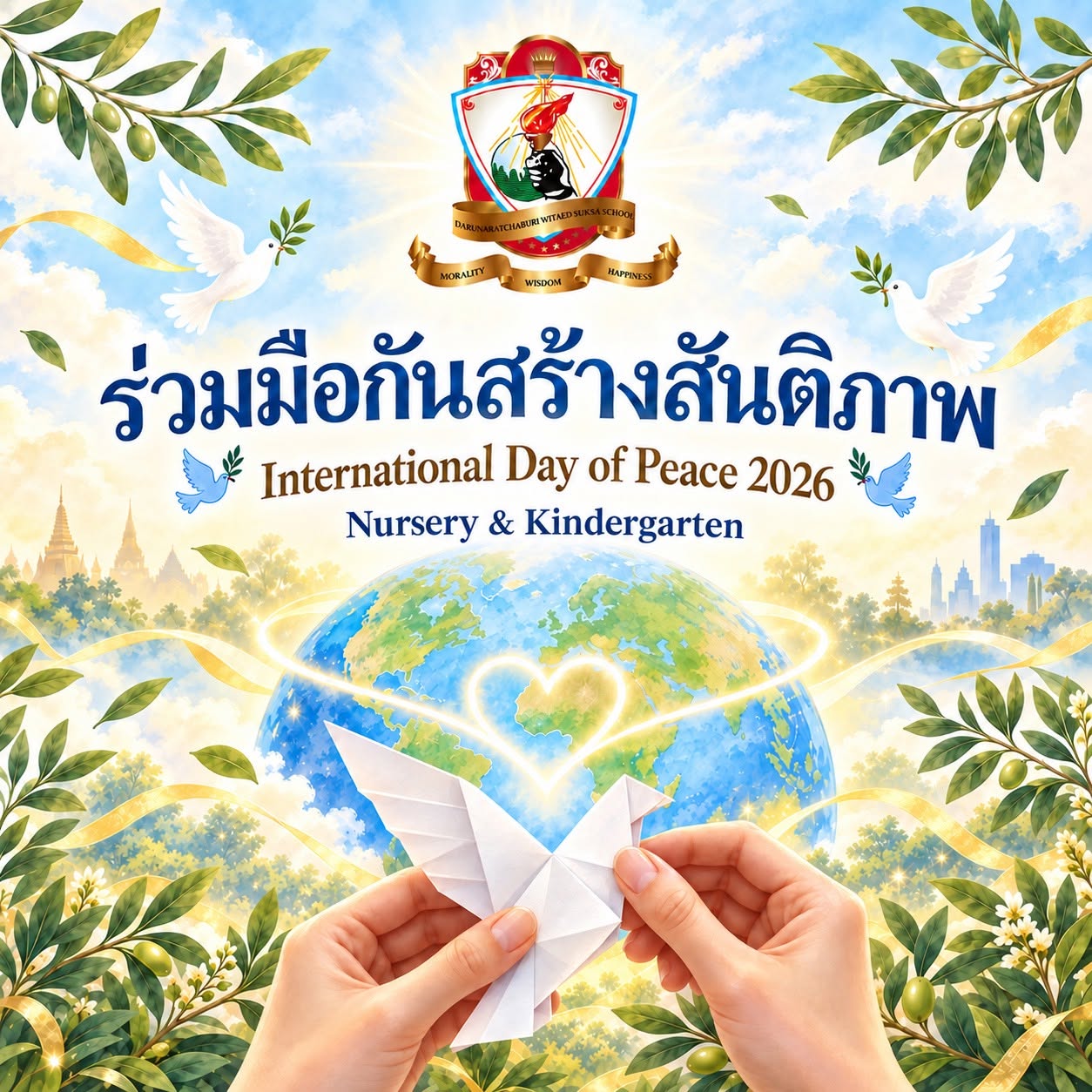 ร่วมมือกันสร้างสันติภาพ - International Day​ of Peace 2026 - Nursery & Kindergarten