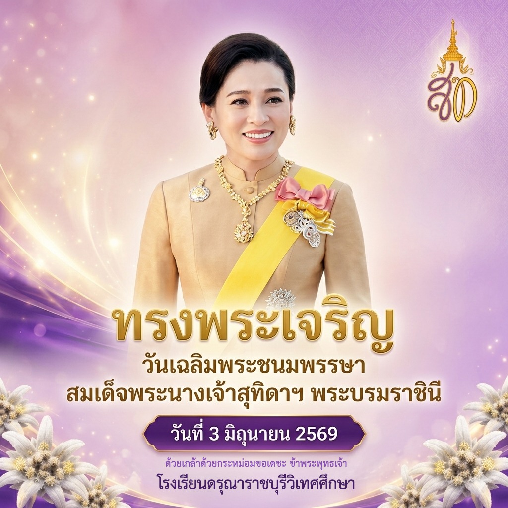 วันเฉลิมพระชนมพรรษา สมเด็จพระนางเจ้าสุทิดา พัชรสุธาพิมลลักษณ พระบรมราชินี